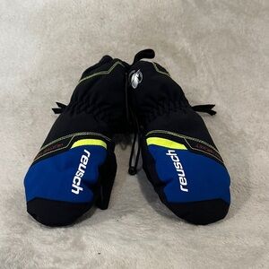 Reusch Kids Mittens - Black and Blue